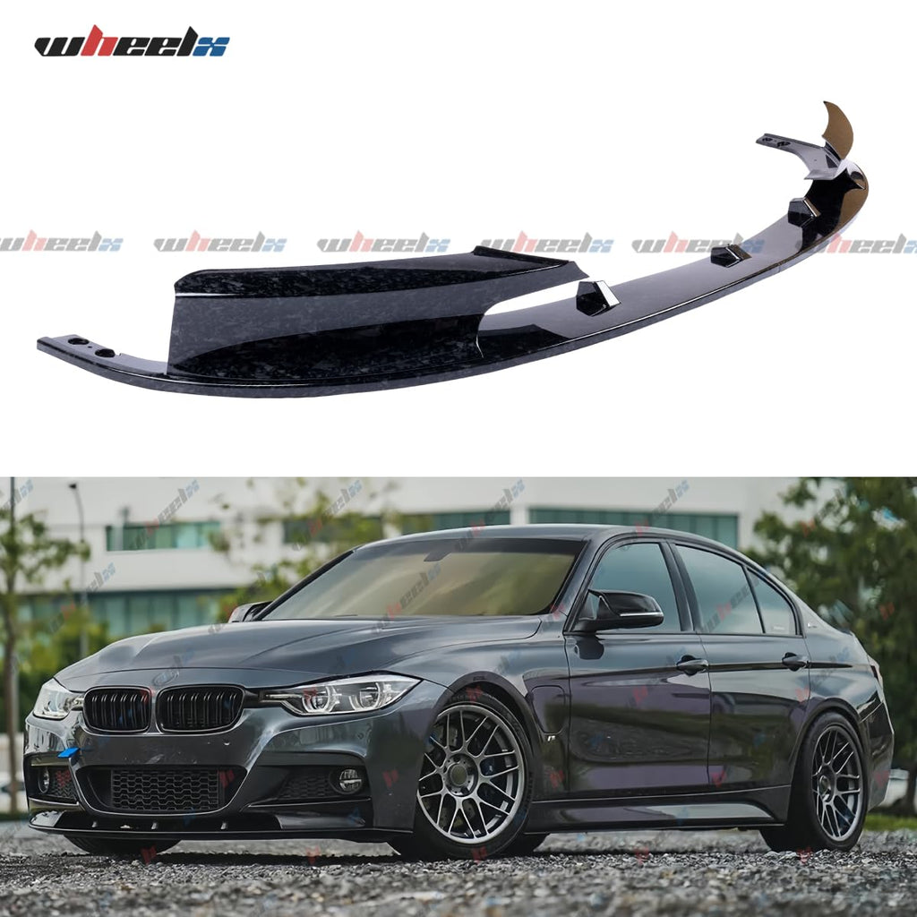 Front Bumper Lip Splitter Compatible with 2012-2018 F30 F31 Base 3 Series