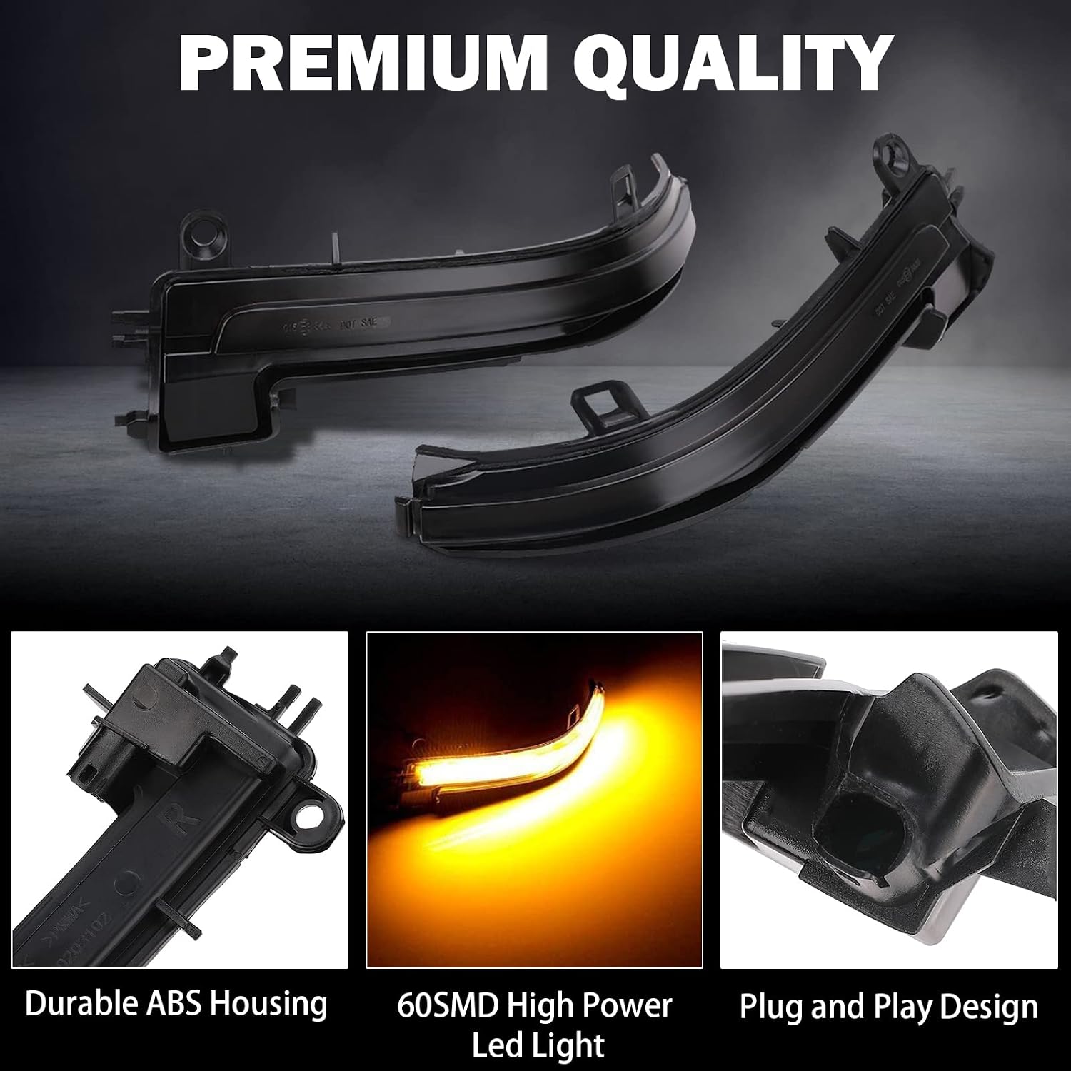 LED Dynamic Sequential Turn Signals Mirror Lights for BMW