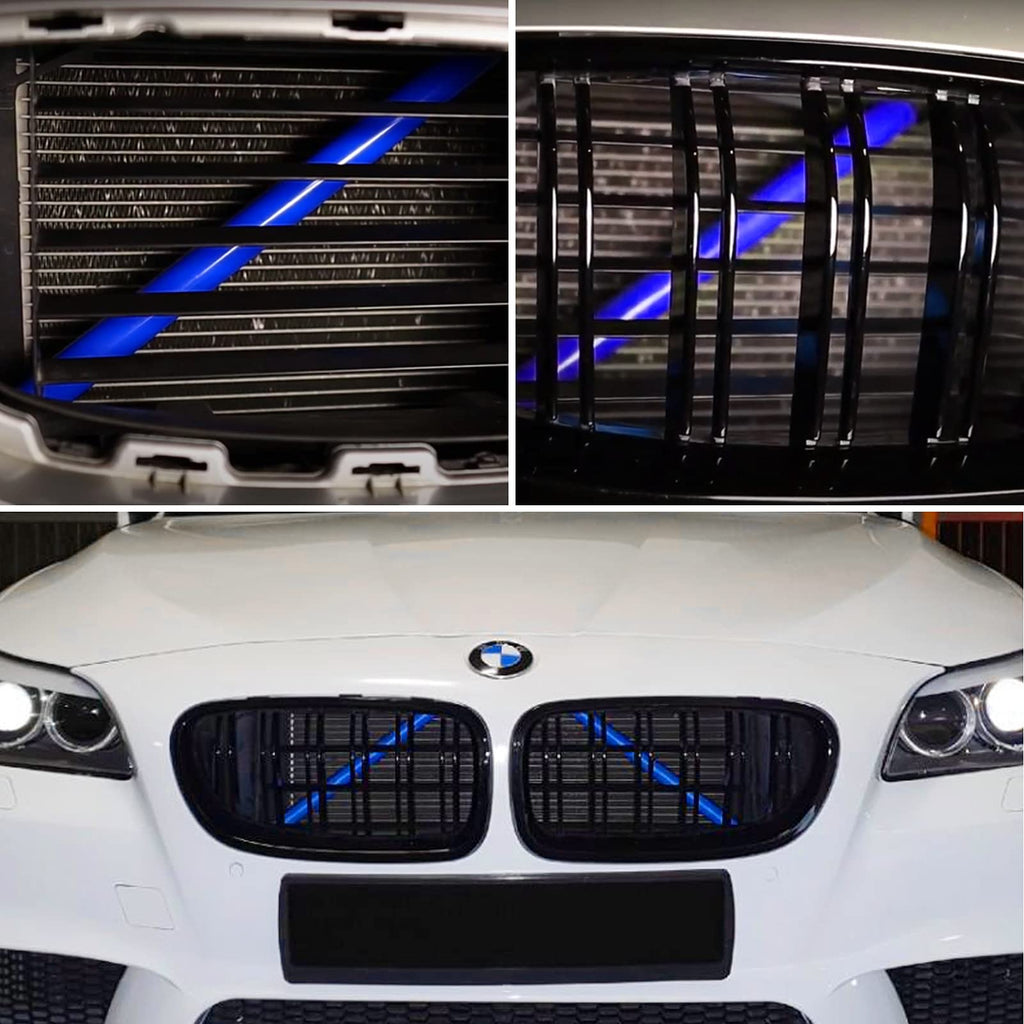 Jaronx for BMW V Brace Cover, Front Grill Inserts V Bar Brace Trim Covers | Compatible with BMW for 1'F20 F21/2'F22 F23/3'F30 F31 F34/4'F32 F33 F36/5' G30 G31/6'G32/7'G11 G12/8'G14 (White)