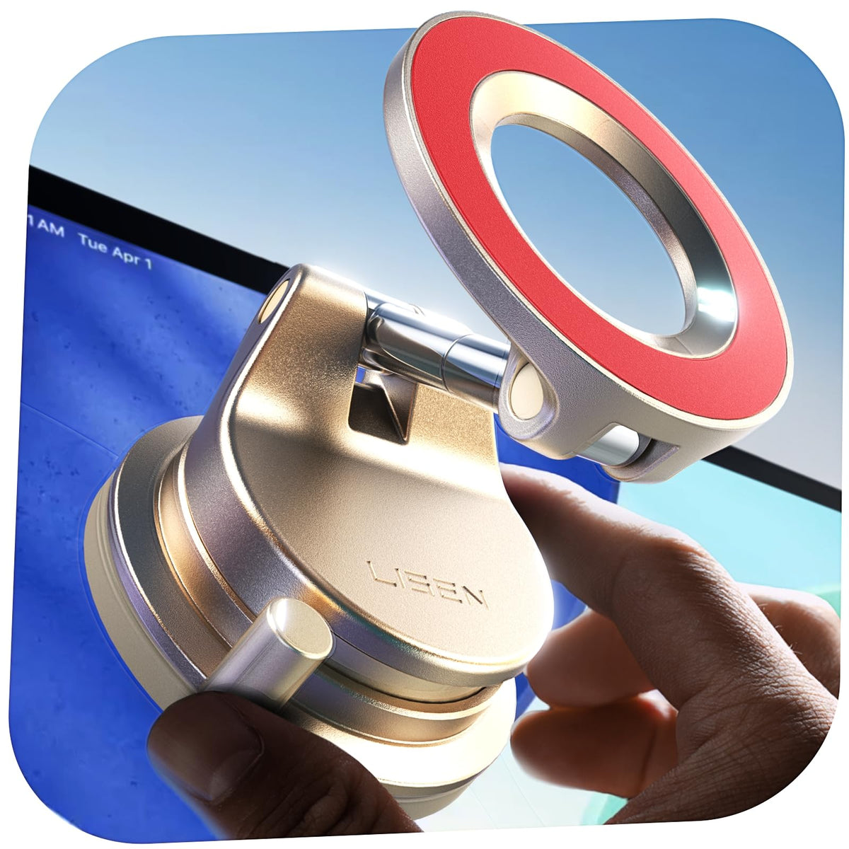 LISEN for Magsafe Car Mount, Magnetic Phone Holder for Car
