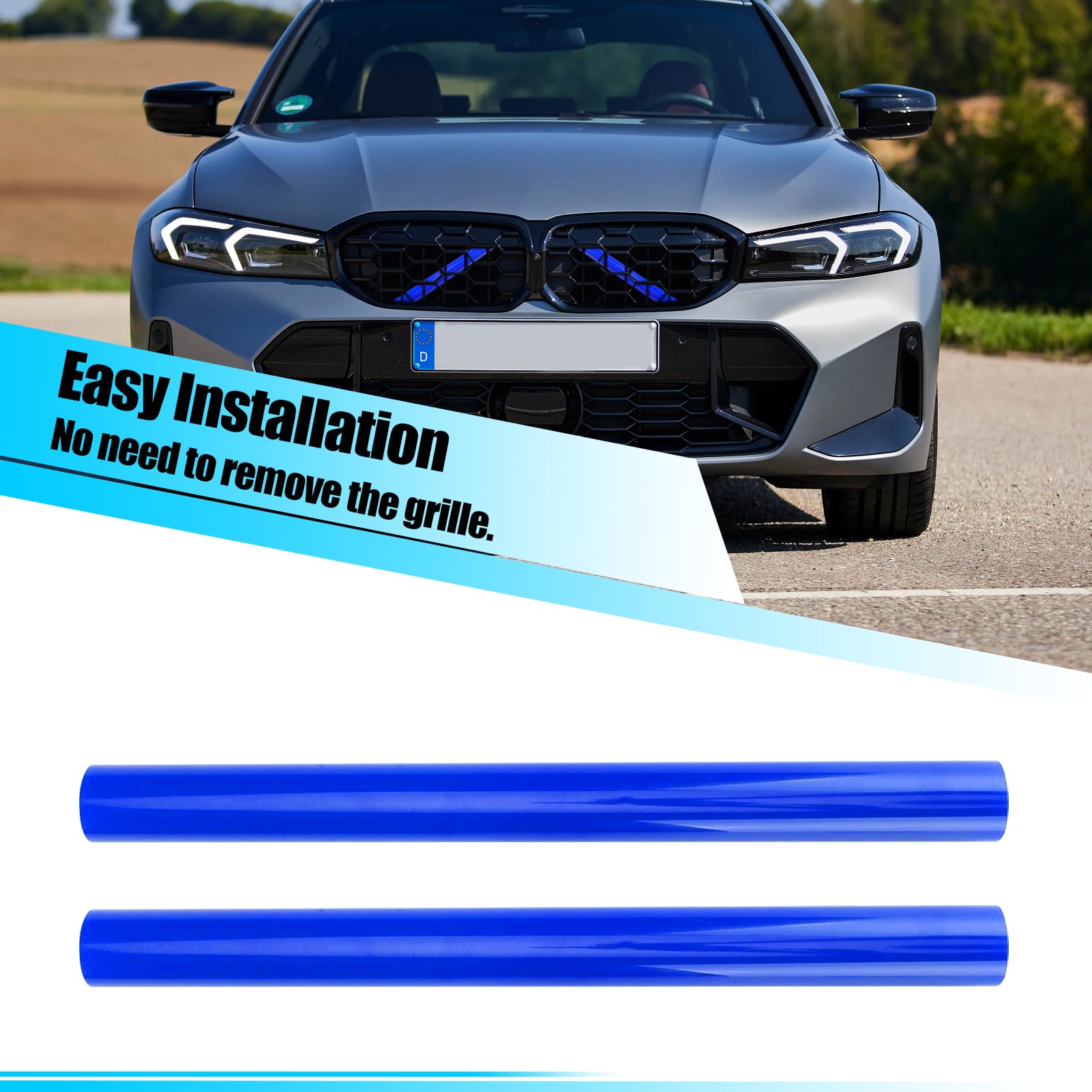 Jaronx for BMW V Brace Cover, Front Grill Inserts V Bar Brace Trim Covers | Compatible with BMW for 1'F20 F21/2'F22 F23/3'F30 F31 F34/4'F32 F33 F36/5' G30 G31/6'G32/7'G11 G12/8'G14 (White)