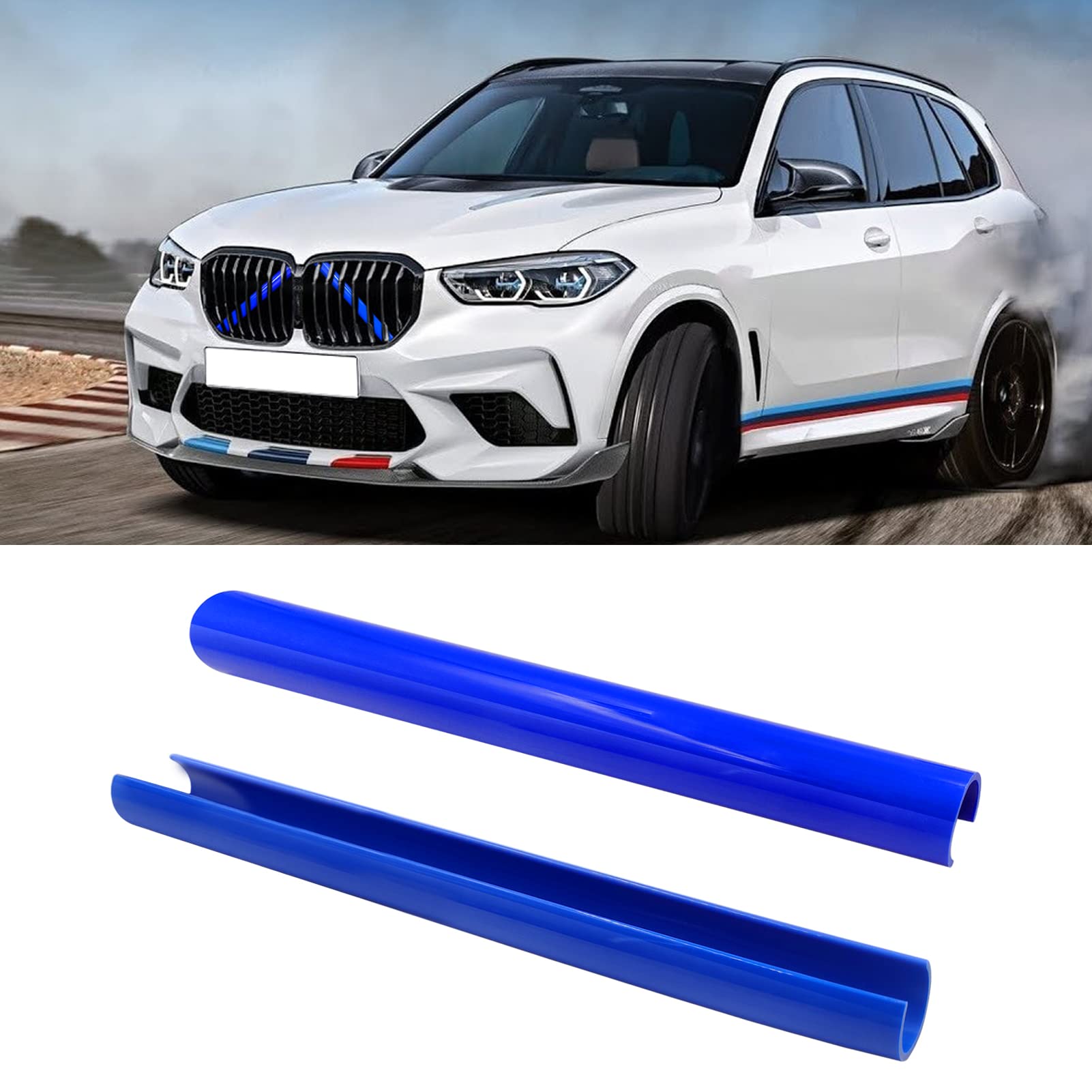 Jaronx for BMW V Brace Cover, Front Grill Inserts V Bar Brace Trim Covers | Compatible with BMW for 1'F20 F21/2'F22 F23/3'F30 F31 F34/4'F32 F33 F36/5' G30 G31/6'G32/7'G11 G12/8'G14 (White)