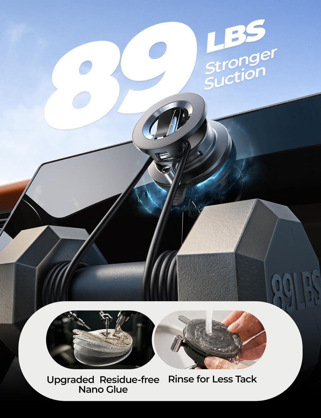 LISEN for Magsafe Car Mount, Magnetic Phone Holder for Car