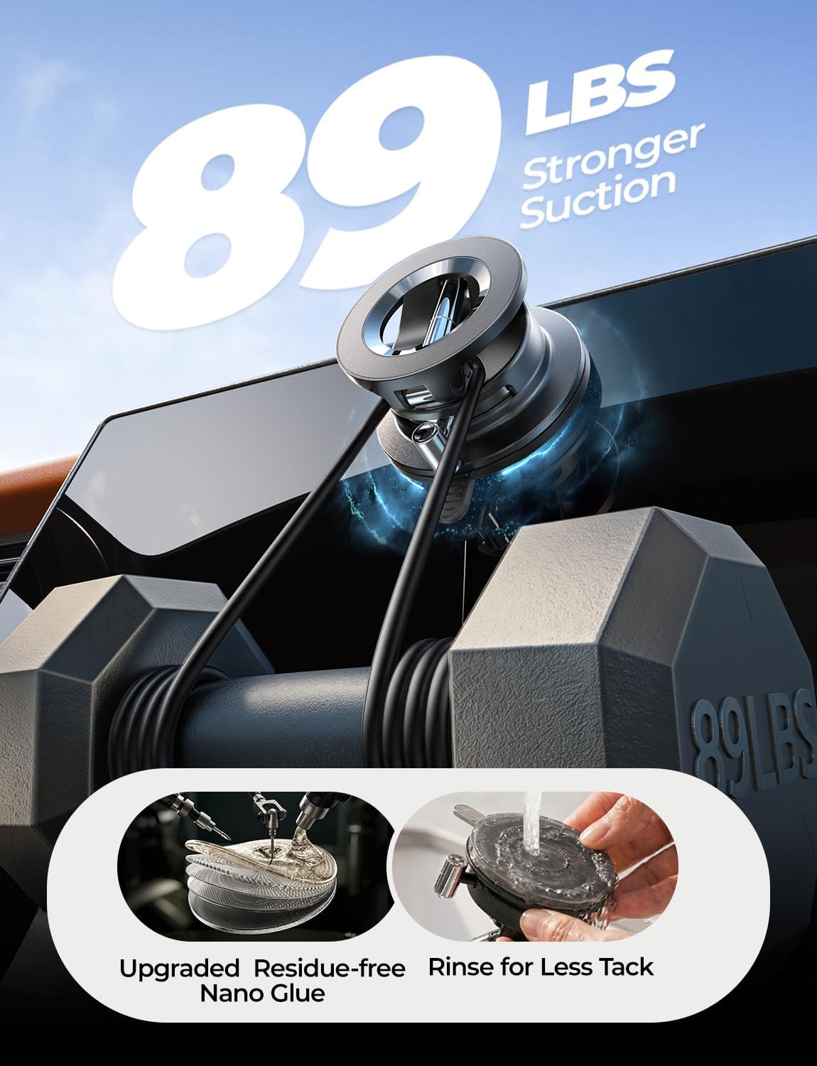 LISEN for Magsafe Car Mount, Magnetic Phone Holder for Car