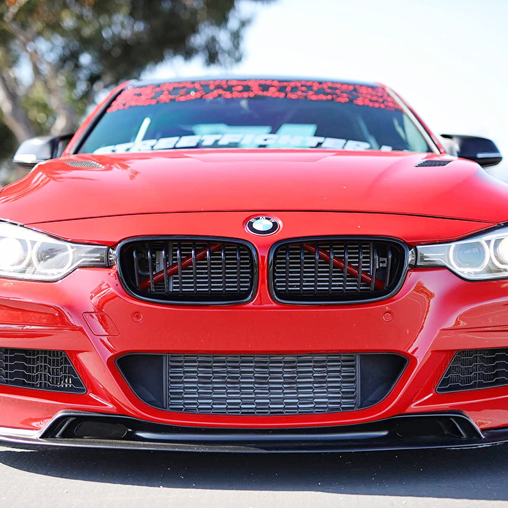 Jaronx for BMW V Brace Cover, Front Grill Inserts V Bar Brace Trim Covers | Compatible with BMW for 1'F20 F21/2'F22 F23/3'F30 F31 F34/4'F32 F33 F36/5' G30 G31/6'G32/7'G11 G12/8'G14 (White)