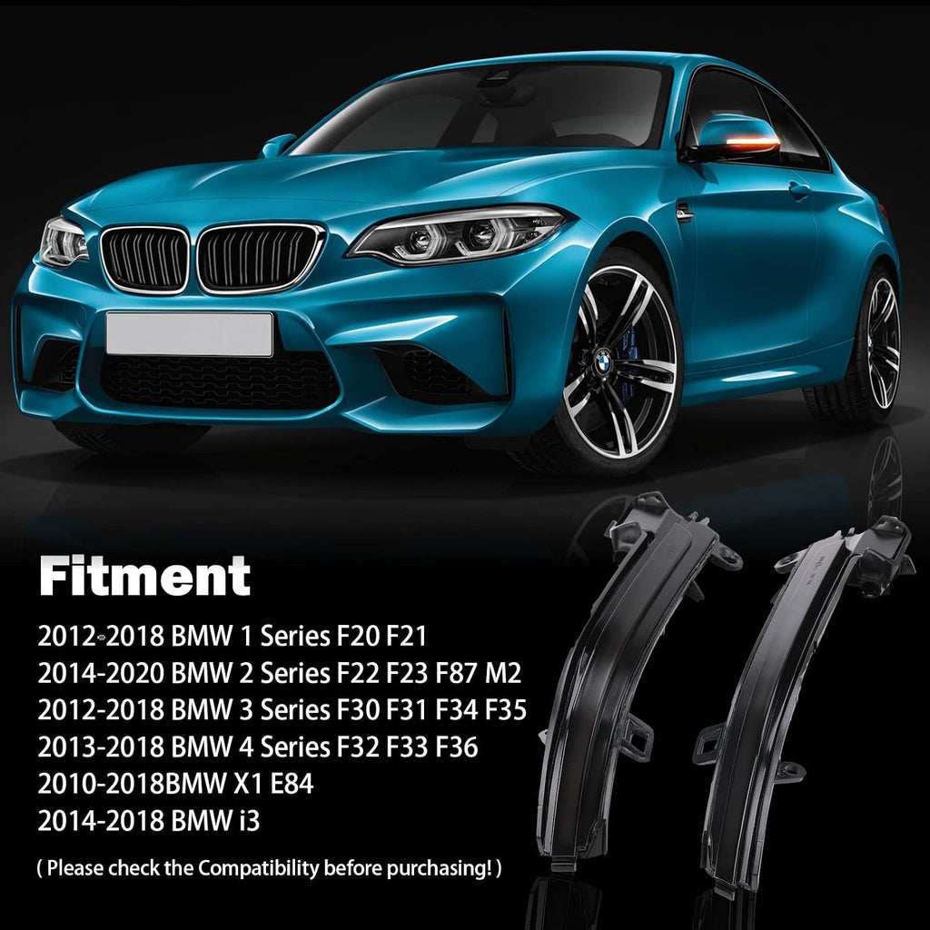LED Dynamic Sequential Turn Signals Mirror Lights for BMW