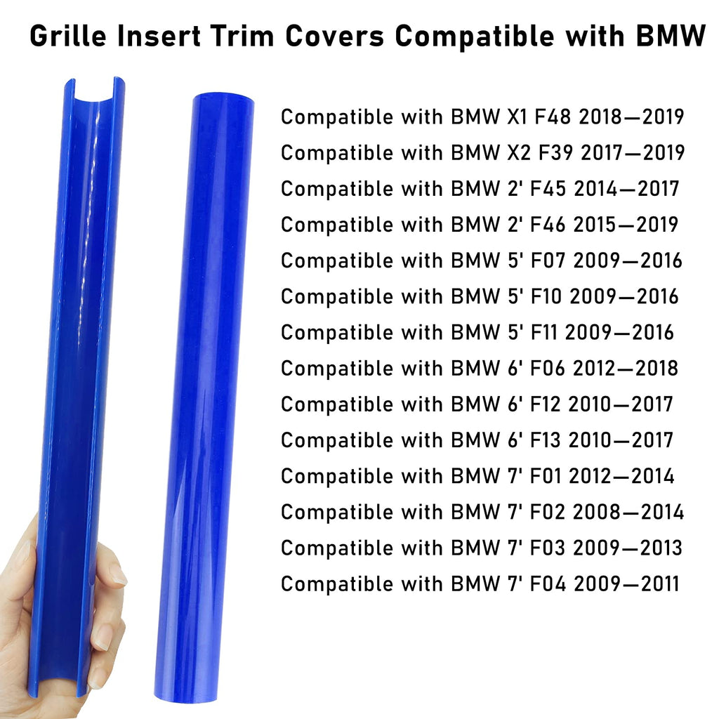 Jaronx for BMW V Brace Cover, Front Grill Inserts V Bar Brace Trim Covers | Compatible with BMW for 1'F20 F21/2'F22 F23/3'F30 F31 F34/4'F32 F33 F36/5' G30 G31/6'G32/7'G11 G12/8'G14 (White)