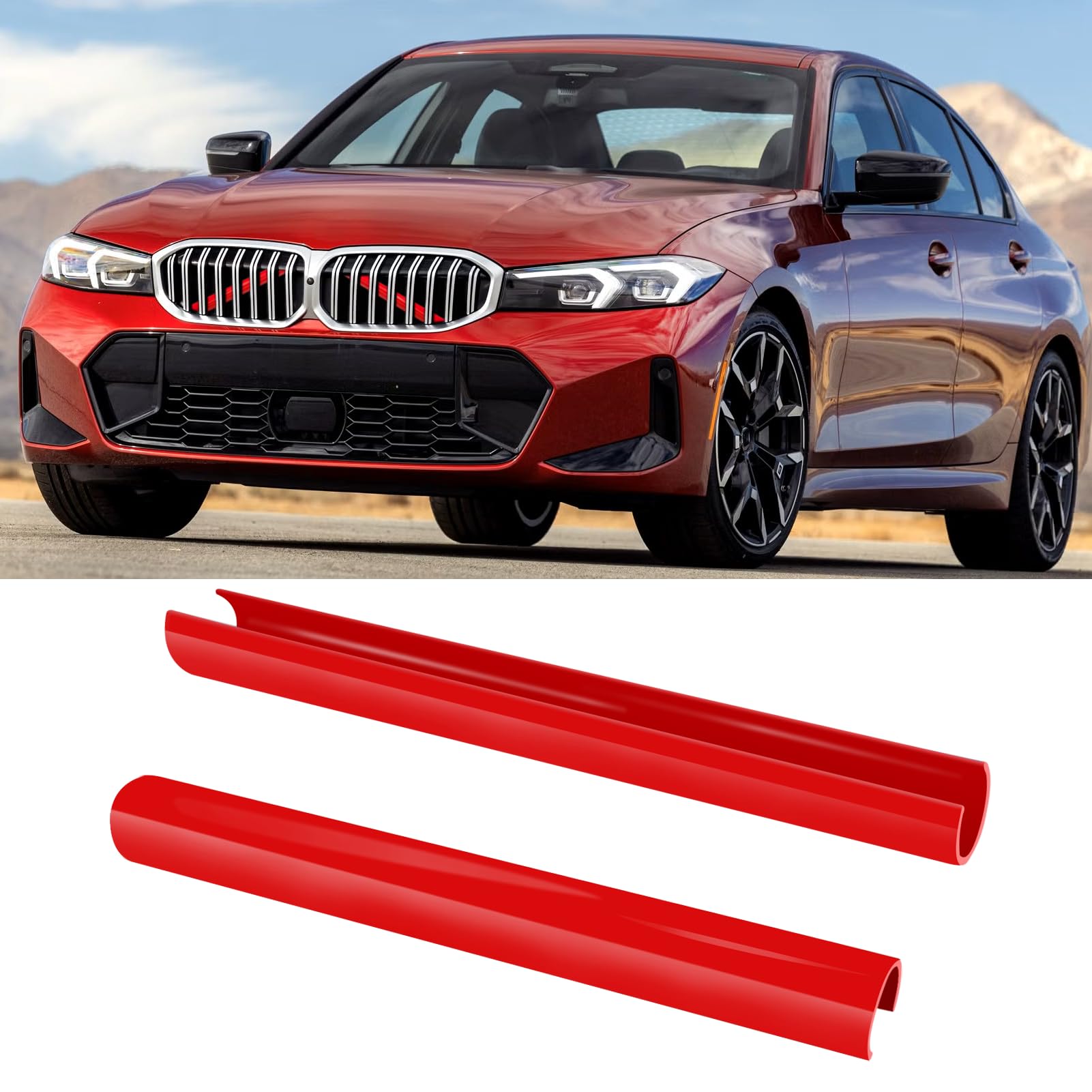 Jaronx for BMW V Brace Cover, Front Grill Inserts V Bar Brace Trim Covers | Compatible with BMW for 1'F20 F21/2'F22 F23/3'F30 F31 F34/4'F32 F33 F36/5' G30 G31/6'G32/7'G11 G12/8'G14 (White)