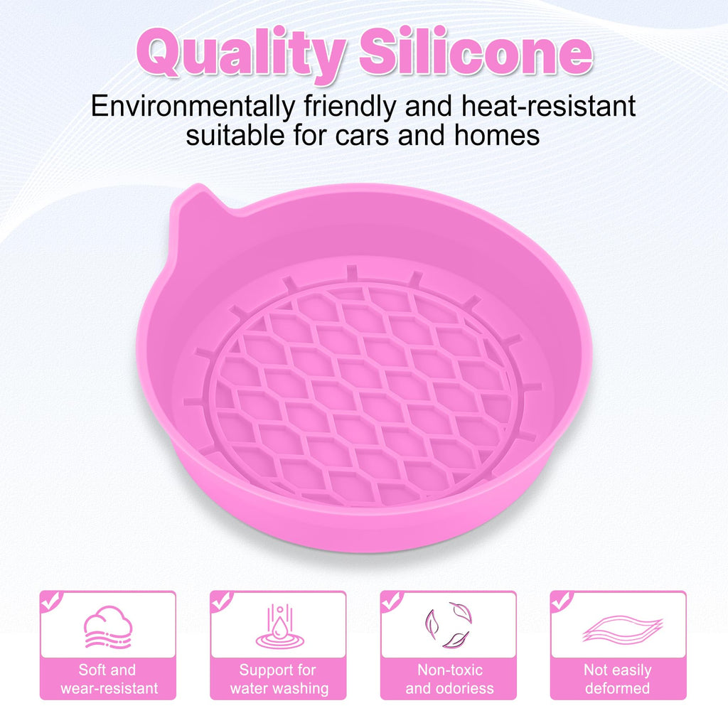 SINGARO Car Cup Holder Coaster, Silicone Cup Holder Insert, Universal Non-Slip Cup Holders, Car Accessories Interior for Women and Man Interior Sets 4 Pack Black