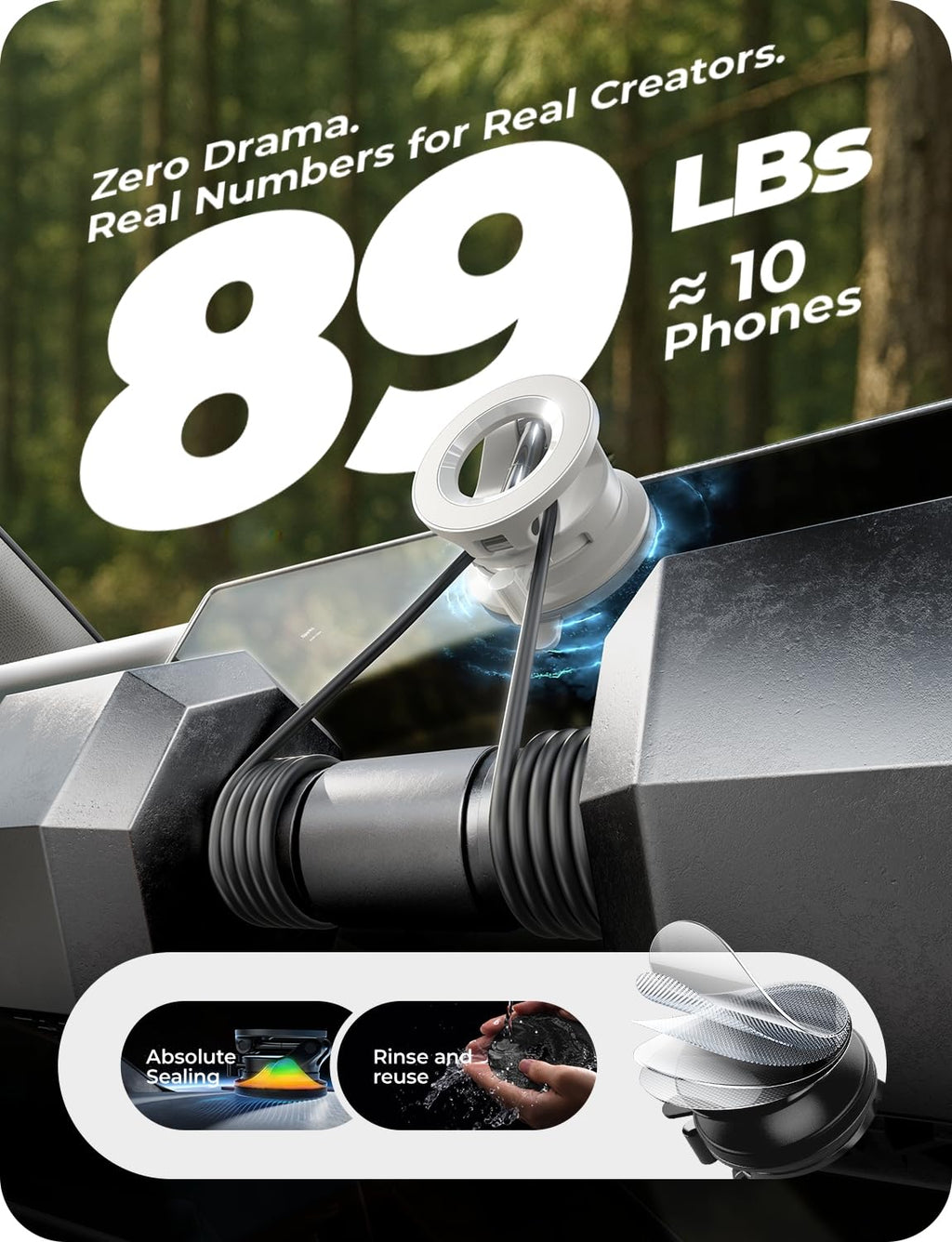 LISEN for Magsafe Car Mount, Magnetic Phone Holder for Car