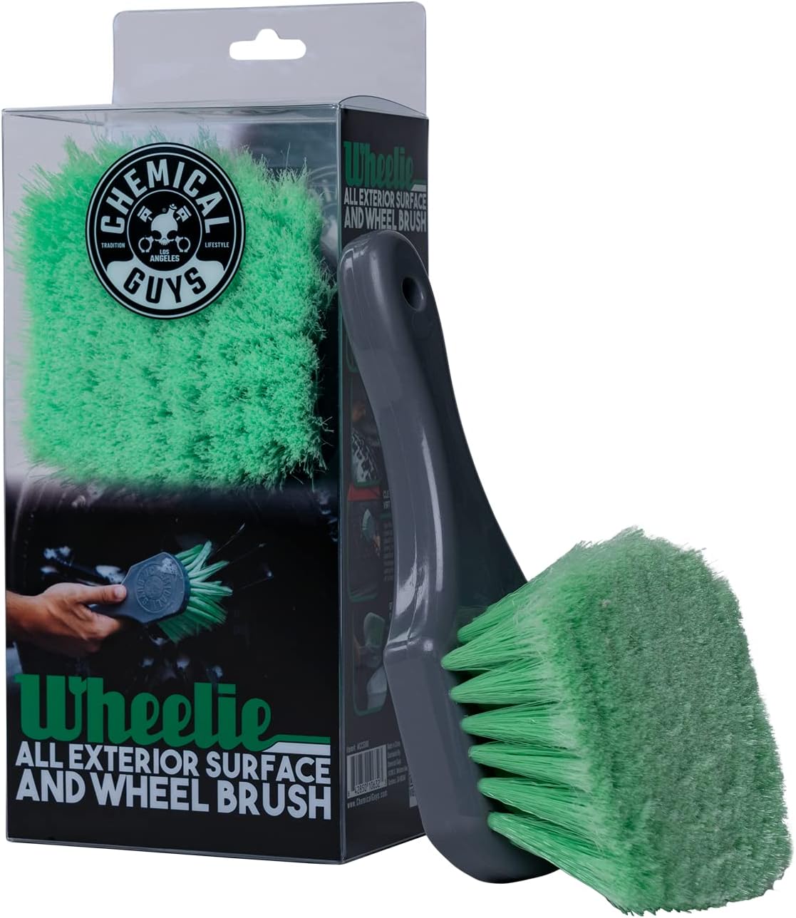 Chemical Guys, Wheelie Wheel & Exterior Brush for Rims & Tires