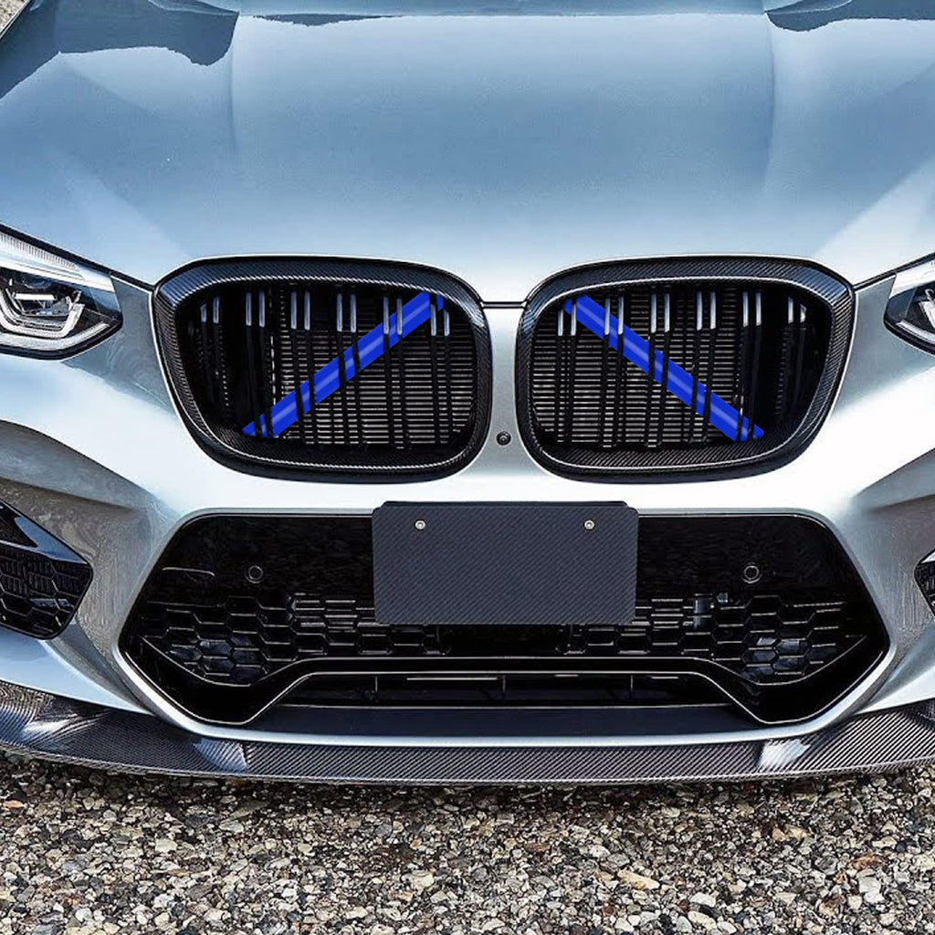 Jaronx for BMW V Brace Cover, Front Grill Inserts V Bar Brace Trim Covers | Compatible with BMW for 1'F20 F21/2'F22 F23/3'F30 F31 F34/4'F32 F33 F36/5' G30 G31/6'G32/7'G11 G12/8'G14 (White)