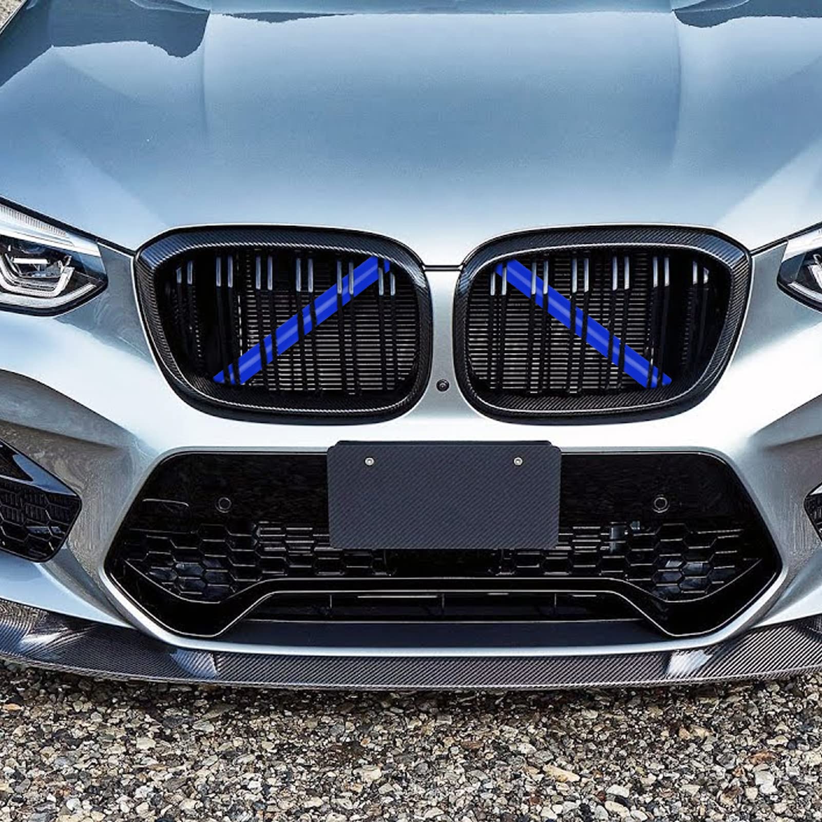 Jaronx for BMW V Brace Cover, Front Grill Inserts V Bar Brace Trim Covers | Compatible with BMW for 1'F20 F21/2'F22 F23/3'F30 F31 F34/4'F32 F33 F36/5' G30 G31/6'G32/7'G11 G12/8'G14 (White)