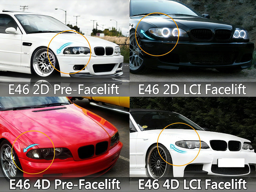 F30 Grill, Double Slats Gloss Black Kidney Grille,ABS Plastic,2pcs