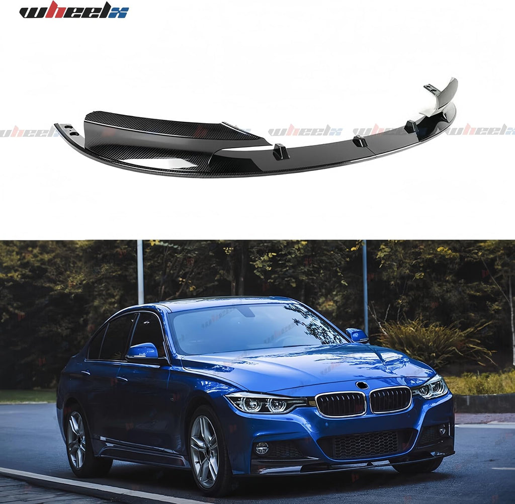 Front Bumper Lip Splitter Compatible with 2012-2018 F30 F31 Base 3 Series