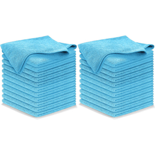 USANOOKS Microfiber Cleaning Cloth Grey - 12 Pcs (12.5"x12.5") - High Performance - 1200 Washes, Ultra Absorbent Microfiber Towel Weave Grime & Liquid for Streak-Free Mirror Shine - Car Washing Cloth
